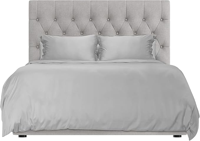 Hotel Sheets Direct 3 Piece King Size Duvet Cover Set, 100% Viscose Derived from Bamboo Comforter Cover with 2 Pillow Shams, Moisture-Wicking, Silky Soft Texture, Cooling, Breathable, Easy Care, Gray