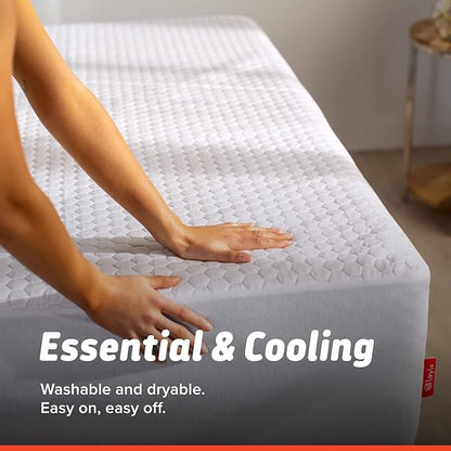 Layla Mattress Protector, Liquid Proof Mattress Pad Barrier | Breathable Waterproof Bed Encasement That Sleeps Cool | 3 Models for a Custom Sleep Experience | California King - Essential Protector
