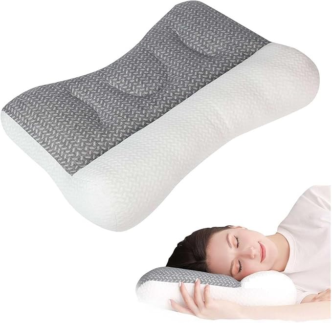Pillow for Sleep Apnea Orthopedic Deep Sleep Pillow, Pro Ease Sleep Apnea Pillow, Ergonomic Pillow for Neck and Shoulder, Pillow for Side, Back, Stomach Sleepers