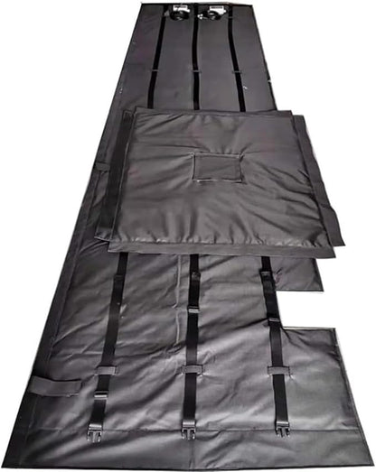 IBC Tote Heater Blanket, IBC Tote Heating Jacket, 55 Gallon/275 Gallon Smart Temperature Control up to 200°C, IBC Tote Insulated Cover, For petroleum, chemical, food processing Black-275Gallon1000L