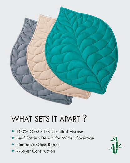 Kaisa Weighted Blanket for Adults(5 lbs, 23"x29"), Weighted Lap Blanket Machine Washable, Small Heavy Blankets with Glass Beads for Home Sleep &Travel,Green