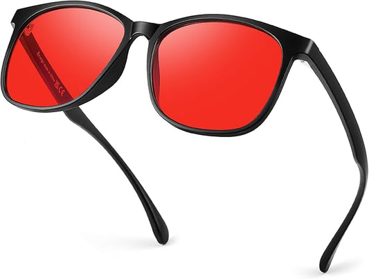 Sleep Blue Light Blocking Glasses for Men and Women, Computer Gaming Glasses Anti Eyestrain & UV Glare