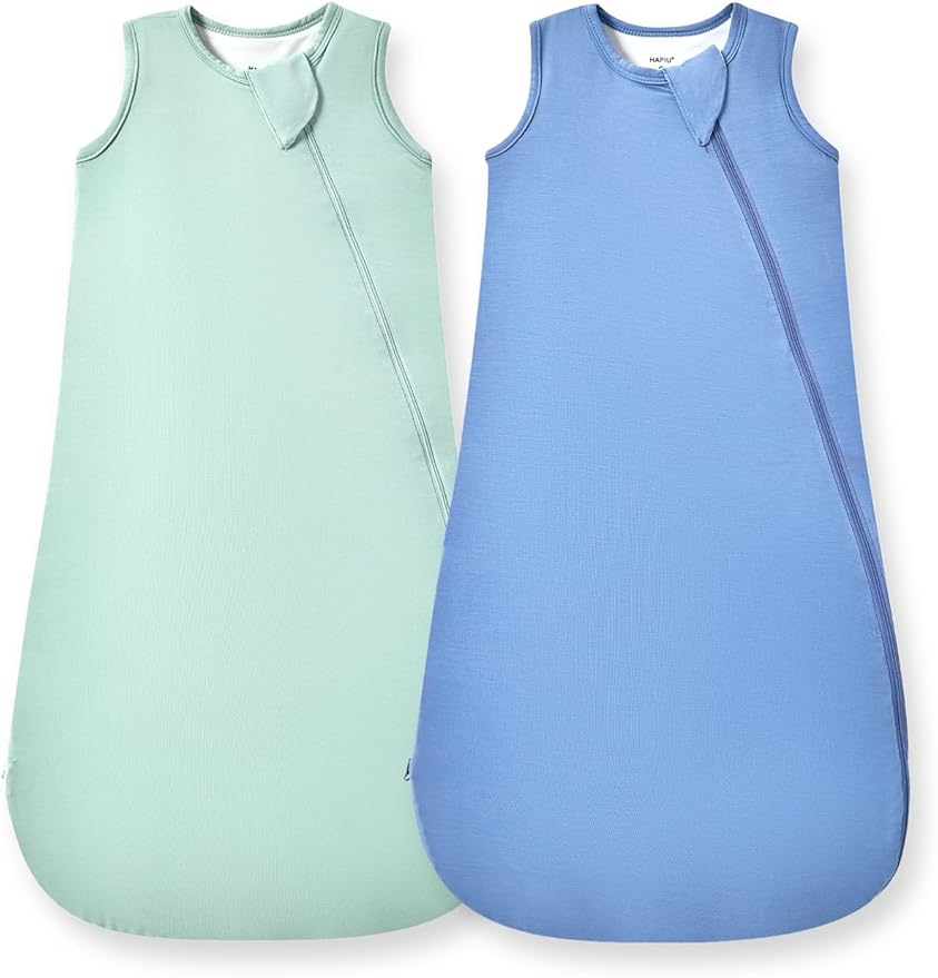 HAPIU Unisex Rayon Made from Bamboo Baby Sleep Sack TOG 0.5, 2-Way Premium Zipper, Wearable Blanket