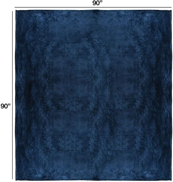 Medical king Heated Blanket, Machine Washable Extremely Soft & Comfortable Electric Blanket Throw Fast Heating with Hand Controller 10 Heating Settings & auto Shut-Off (Blue, 84 x 90)