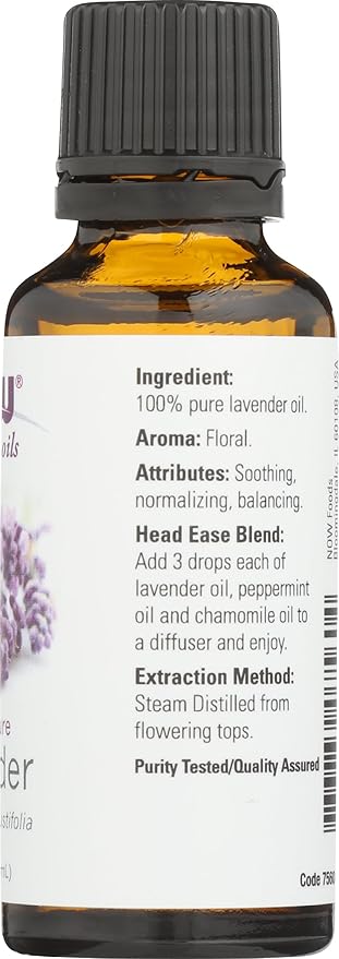 NOW, 100% Pure Lavendar Oil, 1 Oz