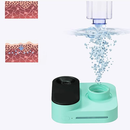 Mini Water Bottle Humidifier, Compact Size Design USB Charging Large Spray Portable Cordless Bottle Humidifier for Travel Car and Bedroom(Green) (Green)