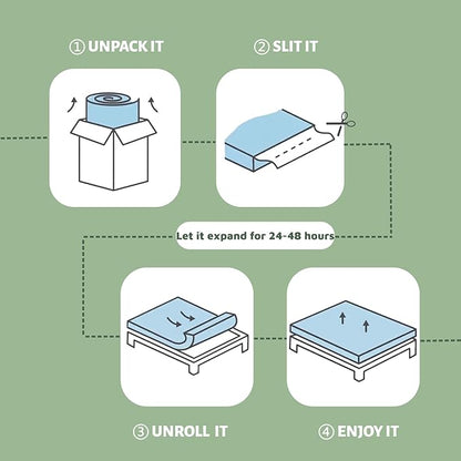 Bamboo Mattress Topper King Size with Deep Pocket 1700 GSM Fill Cooling Shredded Memory Foam Mattress Pad Rayon Derived from Bamboo, Ideal for Side Sleepers, Back Pain, Hot Sleepers
