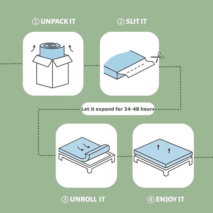 Bamboo Mattress Topper Full Size with Deep Pocket 1700 GSM Fill Cooling Shredded Memory Foam Mattress Pad Rayon Derived from Bamboo, Ideal for Side Sleepers, Back Pain, Hot Sleepers