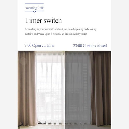 2PCS Automatic Curtain Opener, Smart Curtains Home Device with Voice Control, APP Remote Control, Smart Curtain Motor with Timer forHome