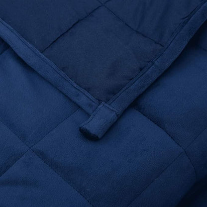 vidaXL Weighted Blanket in Blue - Material with Even Weight Distribution - Comfortable and Breathable Fabric - Ideal Sleeping Aid