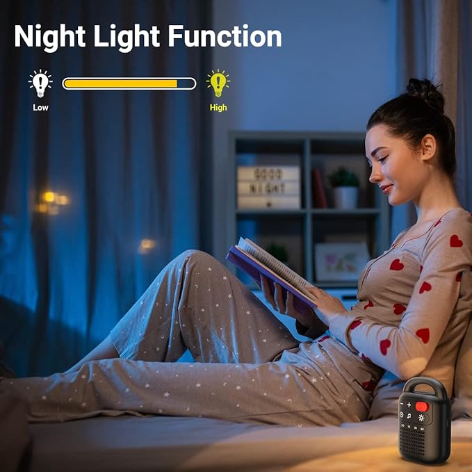 Soother Sleep Sound Machine Night Light White Noise Machine with 30 Soothing Sounds for Baby Kids Adults Brown Noise Machine with Timer & Continuous Play for Home Travel Office