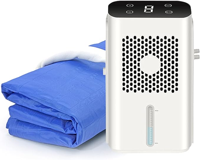 Bedroom Fans and Cooling Mat for Human Air Conditioning Quiet Bedroom Timing Electric Bed Blanket Water Cooler Pad Sleeping System Mattress, Single 160*70CM