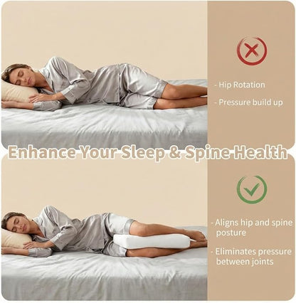 goprety Knee Pillow for Side Sleepers – Relieve Hip, Back & Sciatica Pain, Support Spine Alignment for Better Sleep