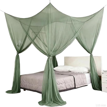 Mengersi Canopy Bed Curtains Mosquito Net for Bed Canopy, Mosquiteros para Elegant Bed Netting, Screen Mosquito Mesh for Camping Home Outdoor Travel