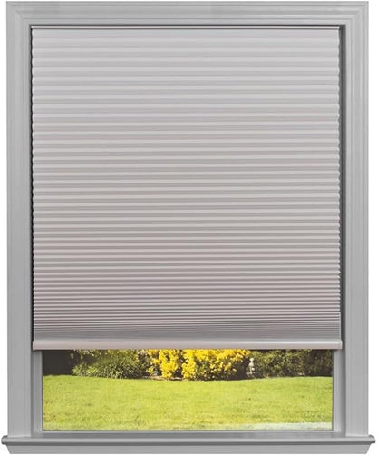 Redi Shade No Tools Easy Lift Trim-at-Home Cordless Cellular Blackout Fabric Shade Natural, 30" W x 64" L, (Fits windows 19"- 30")