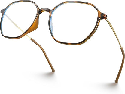 VISOONE Lightweight TR90 Blue Light Blocking Glasses Frame with Anti Glare Eye Protection for Women and Men RANE
