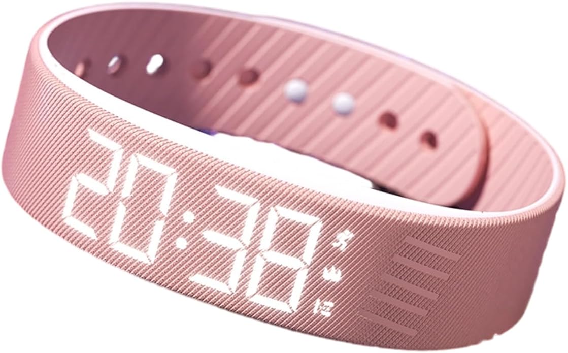 Vibrating Alarm Clock Watch, Magnetic-Charging Water-Proof Bracelets Wrist Alarms, Silent Wake Up Smart Alarms Wristband, Wearable Vibrations Wrist Clocks Sleep Wristband for Heavy Sleeper