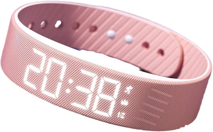Vibrating Alarm Clock Watch, Magnetic-Charging Water-Proof Bracelets Wrist Alarms, Silent Wake Up Smart Alarms Wristband, Wearable Vibrations Wrist Clocks Sleep Wristband for Heavy Sleeper