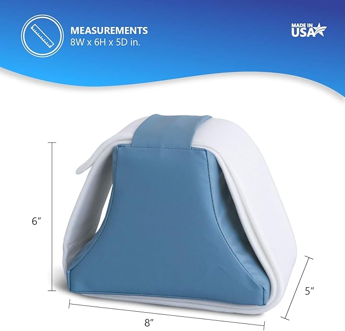 NYOrtho Abduction Wedge Knee Separator for Hip Surgery Recovery – 4" Orthopedic Pillow for Leg Support, Contracture Prevention & Post Surgery Use – Wheelchair or Bed – Wipeable, Fluid-Resistant