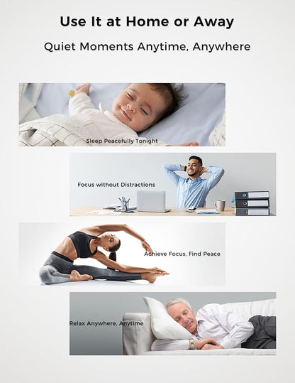 FOXFINE Portable Sound Machine, Travel White Noise Machine with 30 Soothing Sounds, Timer & Memory for Sleeping, Baby, Adults, Blue