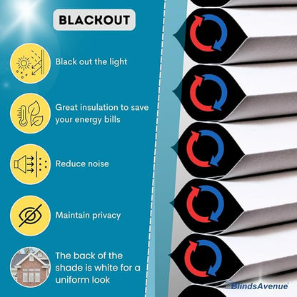 BlindsAvenue Simply Motorized Cellular Shades with Remote Control, Automatic Electric Cordless Wireless Blinds for Indoor Window, Blackout Blind, Color: White Dove, Size: 70" W x 72" L