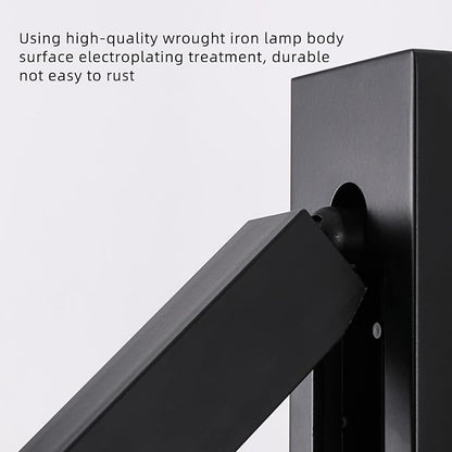 Wall Mounted Reading Light with USB, LED Bedside Reading Light with Switch, Adjustable Recessed Headboard Reading Lights Wall Sconce for Reading, Hardwired Reading Spotlight for Bedroom (Black)