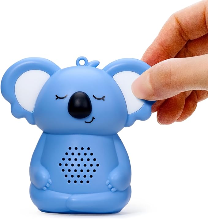 Calming Pal Koala Portable Sound Machine Baby, 5 Guided Mindfulness Rechargeable Sound Machine for Sleep Adults/Kids, 8 Soothing Sounds Mini Portable Sound Machine for Travel/Home/School