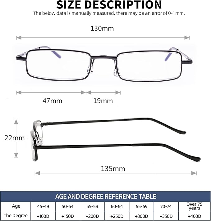 Blue Light Blocking Reading Glasses - Slim Pocket Readers with Pen Clip Case Mini Lightweight Readers