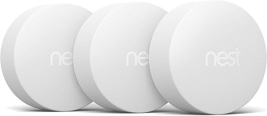 Google Nest Temperature Sensor 3 Count Pack - Nest Thermostat Sensor - Nest Sensor That Works with Nest Learning Thermostat and Nest Thermostat E - Smart Home