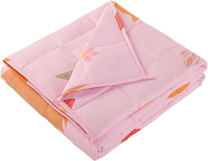 HOSUKKO Weighted Blanket - 3 lbs Pink Cat Heavy Blanket - Small Size Breathable Blanket(20 * 30 inches, 3 lbs)