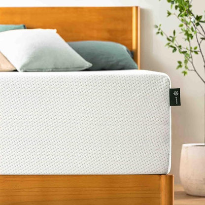 Zinus 14 Inch King Green Tea Memory Foam Mattress, Fiberglass Free, Medium Firm Feel, Zoned Pressure Relief, Certified Safe Foams & Fabric, Mattress in A Box
