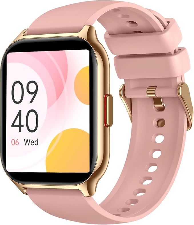 Smart Watch for Women, 2.01" HD Display Fitness Tracker with 107+ Sports Heart Rate Blood Pressure Blood Oxygen Sleep Monitor, IP68 Waterproof Smartwatch Compatible with Android iOS iPhone Phone