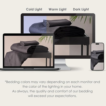 DAPU 100% Linen Duvet Cover, Pure Natural French Flax Linen with 8 Corner Ties&Zipper Closure Soft Breathable Durable for Hot Sleepers 1 Duvet Cover 2 Pillowcases(Dark Gray, California King)