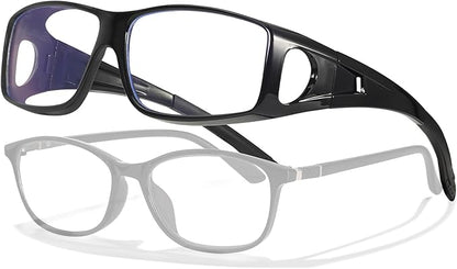 LVIOE Fit Over Blue Light Blocking Glasses and Computer Eyewear- Wear Over Prescription Glasses/Reading Glasses/RX Glasses