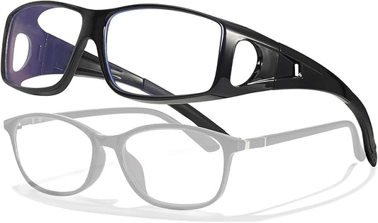 LVIOE Fit Over Blue Light Blocking Glasses and Computer Eyewear- Wear Over Prescription Glasses/Reading Glasses/RX Glasses
