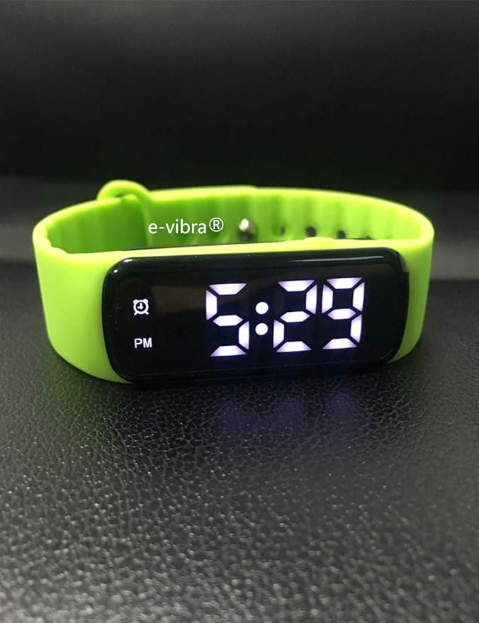 Potty Training Watch - Silent Vibrating Alarm Watch Pill Reminder Wristband with Countdown Timer (Green - Small)
