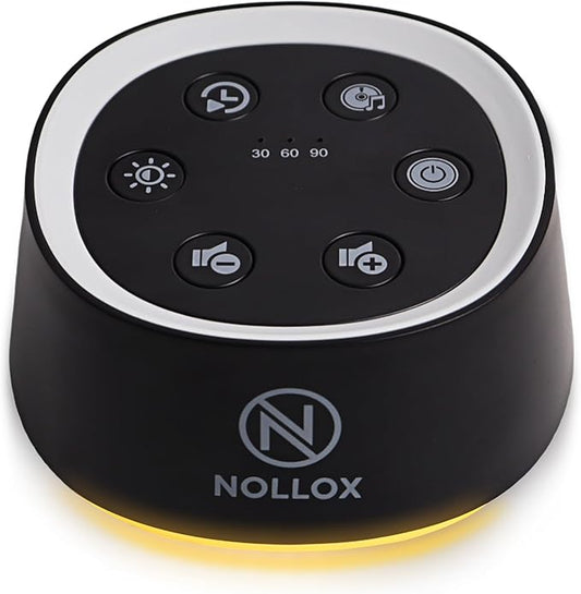 White Noise Machine for Baby Kids & Adults 24 Soothing Sounds Cry Sensor Night Light Rechargeable via Type-C Timer & Memory Portable Sleep Sound Device