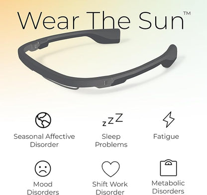 Premium Blue Light Therapy Glasses | Sleep Better, Boost Energy, Improve Mood | Portable Light Therapy Lamp | Circadian Rhythm Disruptions Linked to Sleep Problems, Winter Blues, Low Energy
