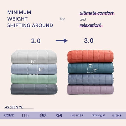 YnM King Size Cooling Weighted Blanket for Adults (88x104 Inches, 30 Pounds, Light Grey), Perfect for Hot Sleepers with Cooling Rayon/Glass Beads, Heavy Bed Blanket for Couple on Queen or King Bed