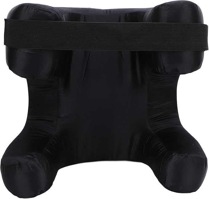 Memory Foam Face Pillow, Ergonomic Design, Silk Fabric Beauty Pillow for Back Sleep Training Pillow, Memory Foam Support, Soft Cushioning, Suitable for Comfortable Sleep (Black)