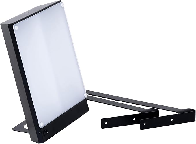 Northern Light Technologies LiteUp - 10000 Lux Light Therapy Lamp - Full Spectrum Lightbox Therapy Light for Natural Mood and Energy Enhancement, Wall Mountable Sunlight lamp, Black