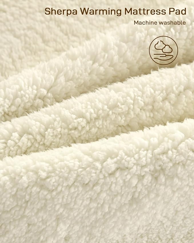 Heated Mattress Pad Calking Size - Electric Mattress Pad with Dual Control, Soft Blanket, Bed Warmer Heater Sheets, 8 Heating Settings,1/2/10 Hours Auto Shut Off, 72" x84" Cal King