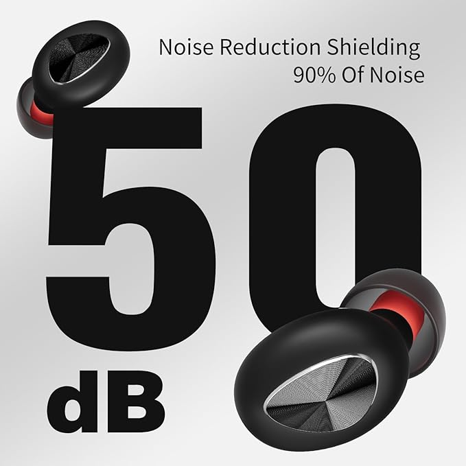 Earplugs Sleep Earbuds Snoring Solution Ear Plugs for Sleeping Noise Cancelling Reduction Concert Tapones para Dormir Sin Ruido Reusable Motorcycle Custom Molded Headphones for Side Sleepers