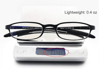 Computer Blue Light Blocking Reading Glasses(Flexible and Lightweight) Plastic Portable Readers