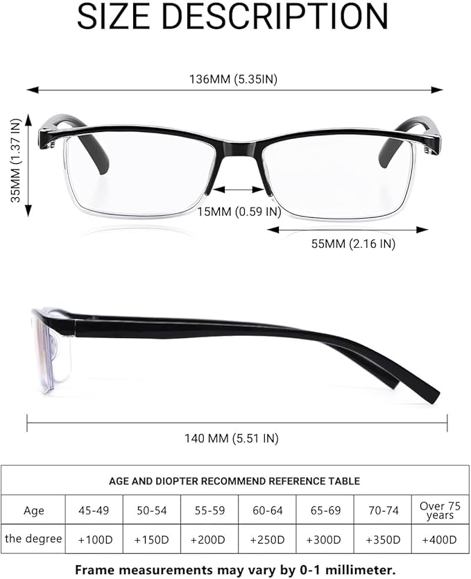 TERAISE Fashion Anti-blue light Reading Glasses Men Women Computer Reader