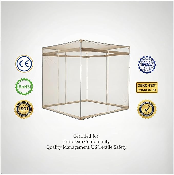 100% Silver Fiber EMF Shielding Bed Canopy,EMF Shielding Bed Canopy,Effective Shielding 99.99% of Daily electromagnetic Radiation EMF/RF/Wi-Fi/Cell Phone Signal (180 * 200 * 185CM)