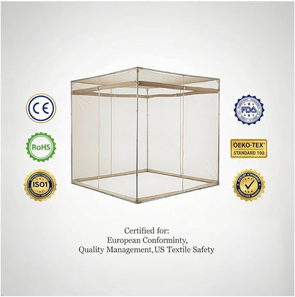 100% Silver Fiber EMF Shielding Bed Canopy,EMF Shielding Bed Canopy,Effective Shielding 99.99% of Daily electromagnetic Radiation EMF/RF/Wi-Fi/Cell Phone Signal (180 * 220 * 185CM)