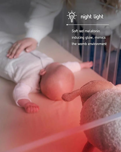 Sweet Dreamers, Rechargeable Ewan Deluxe, Beige | Baby & Toddler White Noise Sound Machine | Cry Sensor & Nightlight | 10 Soothing Sounds | Continuous or Timer Playback | Machine Washable