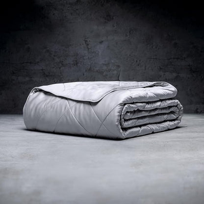LUXOME Lightweight Blanket | 100% Rayon (Viscose) from Bamboo Fabric & Fill | Full/Queen - 86"x92" | Super Soft | Thermal-Regulating | Stone