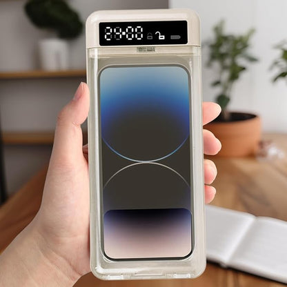 Portable Smart Auto Phone Timer Lock Box - Portable Phone Lock Box With Timer 99 Hours, 30 Days Battery, Self Control TimerLocker For Helping Kids Students Focus Back, MobilePhone Addiction Control